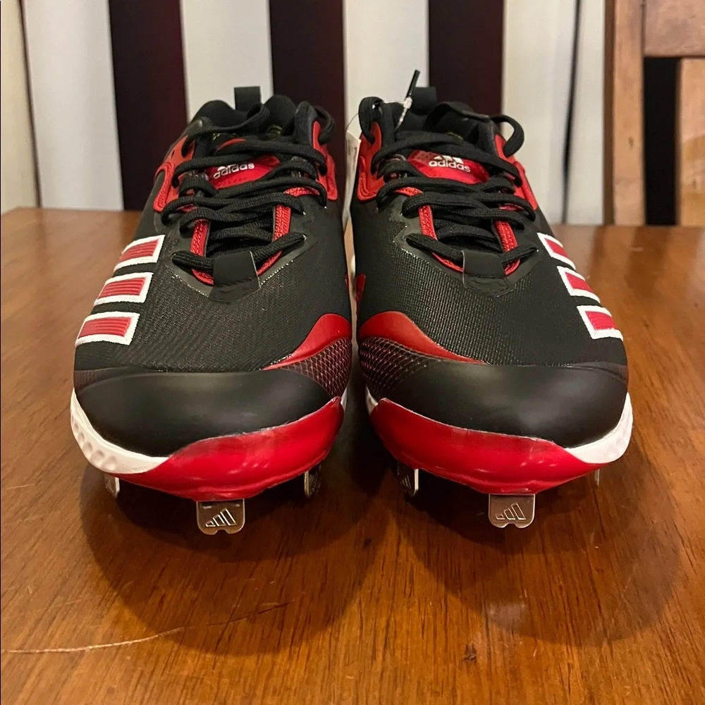 Adidas Icon 6 Bounce Baseball Cleats Shoes new white red FV9348 Men’s Size 12.5